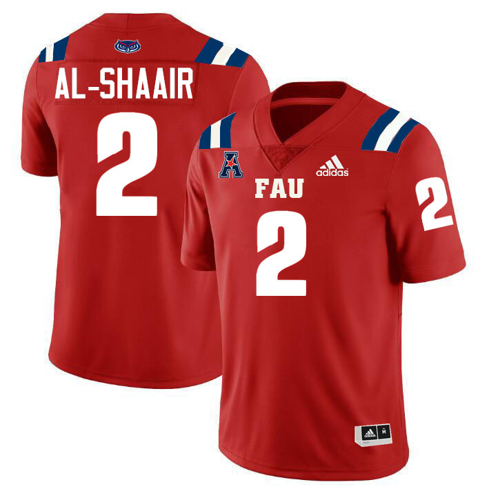 Azeez Al-Shaair FAU Jersey,Florida Atlantic Owls Football Jersey,Uniforms,Gears-Red